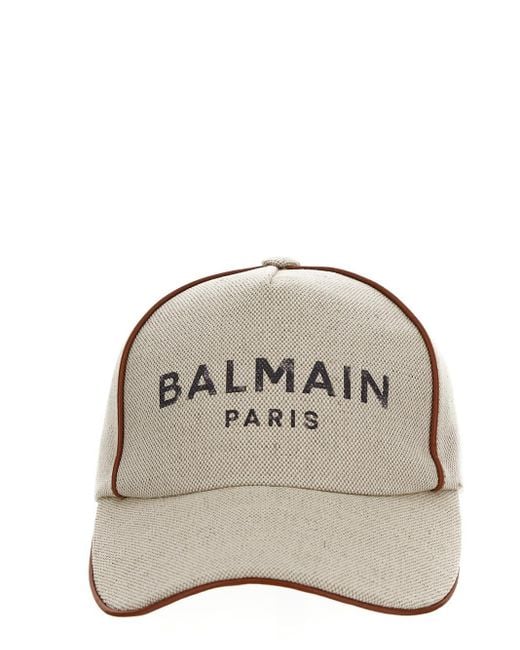 Balmain Gray Logo Cap
