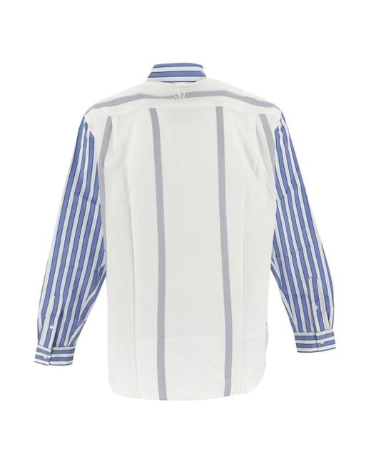 J.W. Anderson Blue Striped Shirt for men