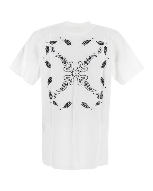 Off-White c/o Virgil Abloh White Bandana Slim T-shirt for men