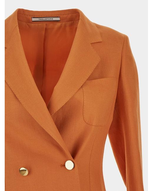 Tagliatore Orange Classic Jacket