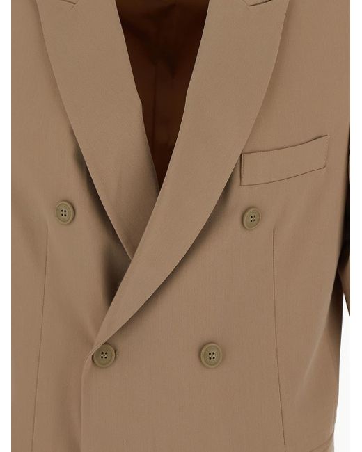 FAMILY FIRST Brown Double-breasted Jacket for men