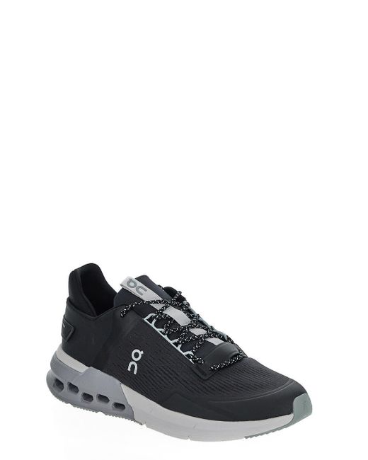 On Shoes Black Cloudnova Flux Sneakers for men