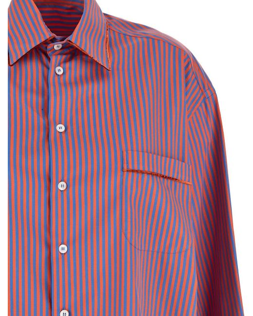 Etro Purple Striped Shirt