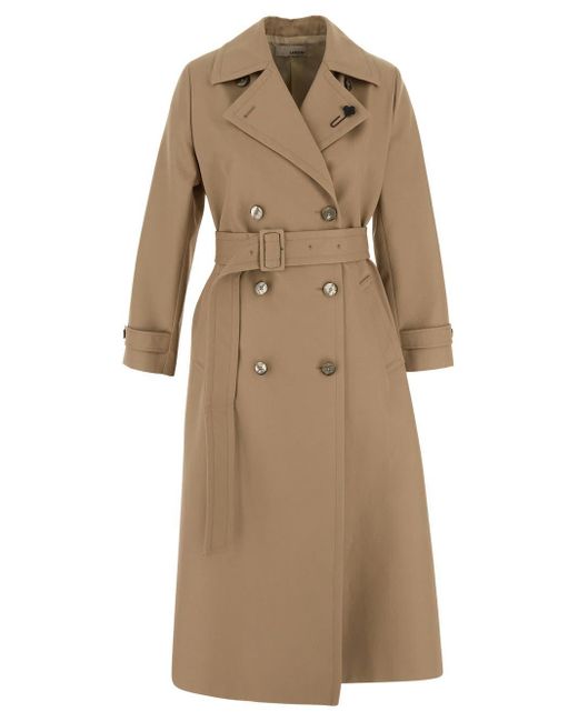 Lardini Natural Double-breasted Trench