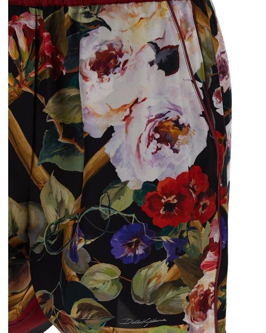 Dolce & Gabbana Multicolor Silk Shorts