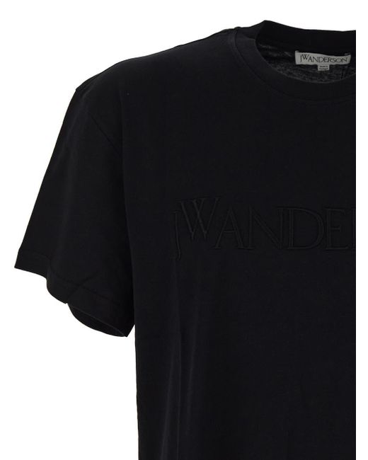 J.W. Anderson Black Logo T-shirt for men