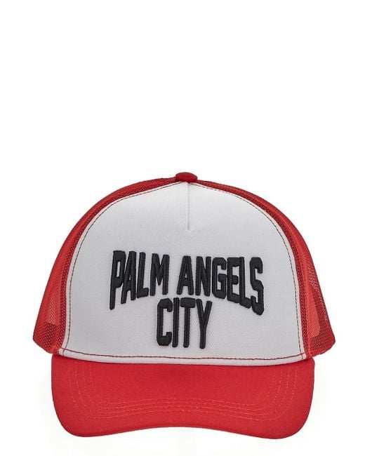 Palm Angels Red Hats for men