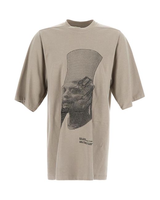 Rick Owens Natural Ron Jumbo T-shirt for men