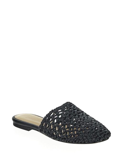 Gentry Portofino Black Flat Mule