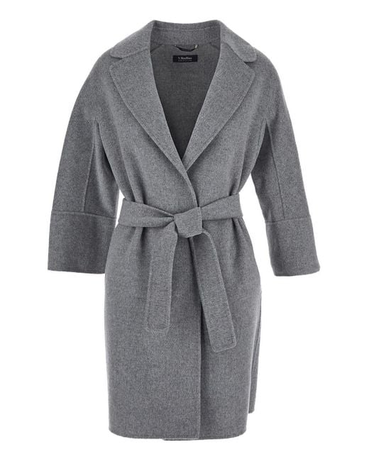 Max Mara Gray Felpi Coat