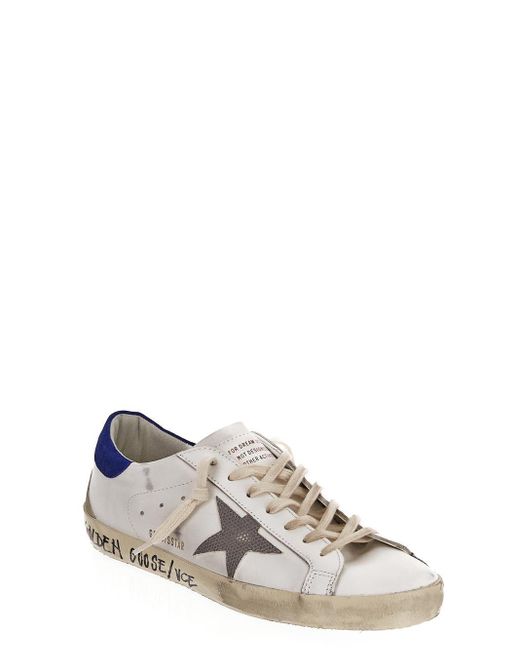 Golden Goose Deluxe Brand White Classic Super Star Sneakers for men