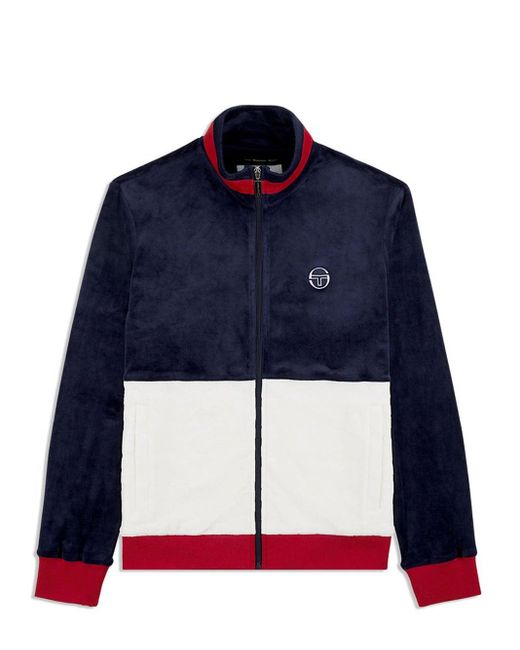 Sergio Tacchini Blue Foggia Velour Jacket for men