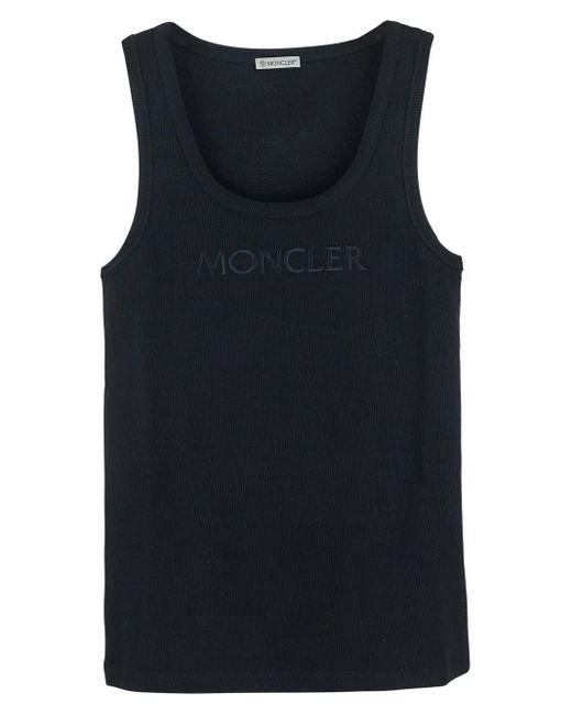 Moncler Black Logo Tank Top