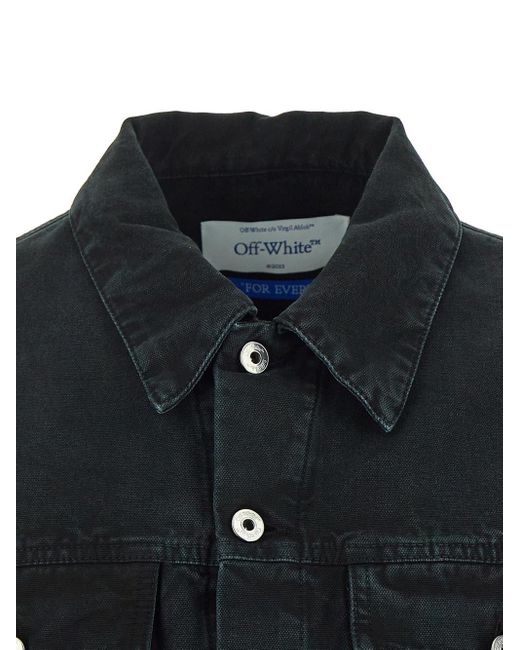 Off-White c/o Virgil Abloh Blue Logo Jacket for men