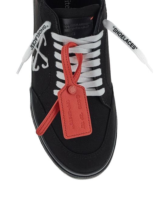 Off-White c/o Virgil Abloh Black New Low Vulcanized Sneaker for men