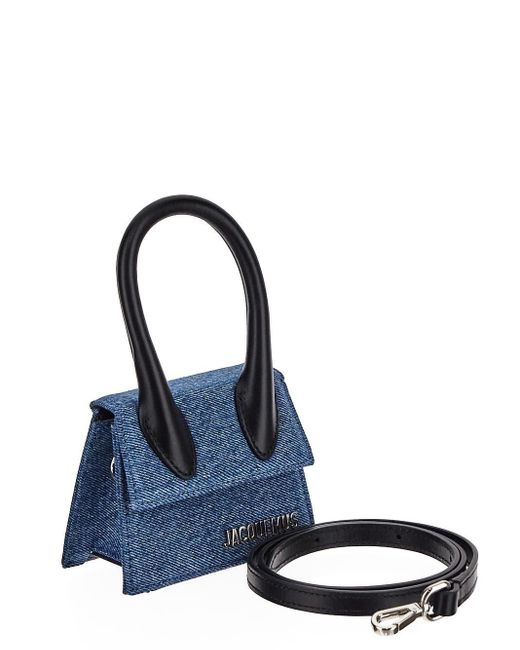 Jacquemus Blue Le Chiquito Denim Top-handle Bag