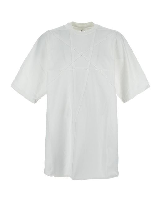 Rick Owens White Cotton T-shirt for men