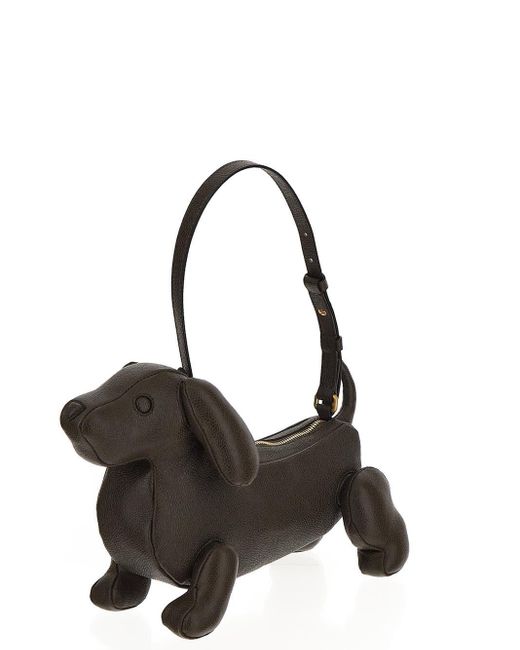Thom Browne Hector Baguette Dog Bag in Brown Lyst