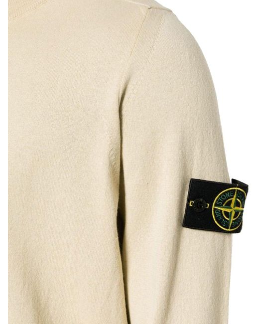 Stone Island Natural Cotton Knitwear for men