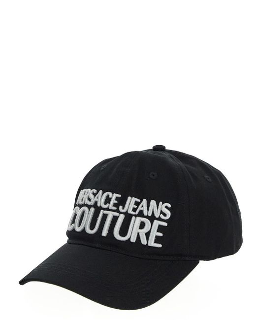 Versace Black Cotton Hat for men