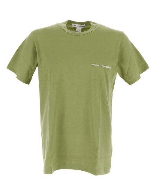 Comme des Garçons Green Logo T-shirt for men
