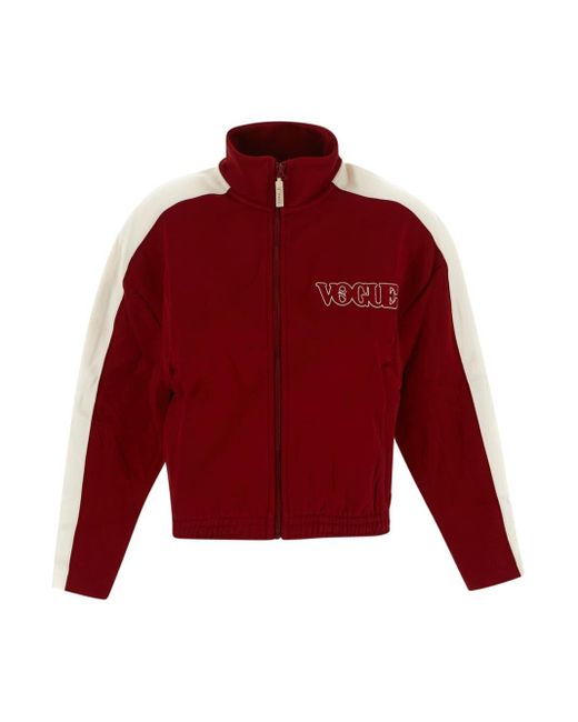 PUMA Vogue Burgundy Tracksuit in Red | Lyst