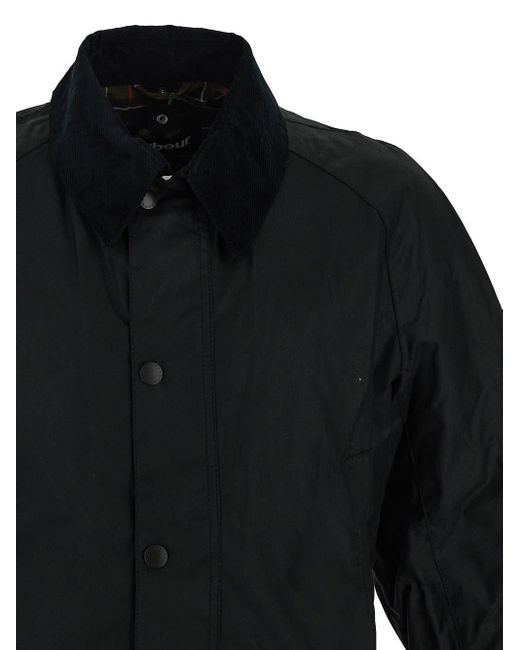 Barbour Black Ashby Wax Jacket for men