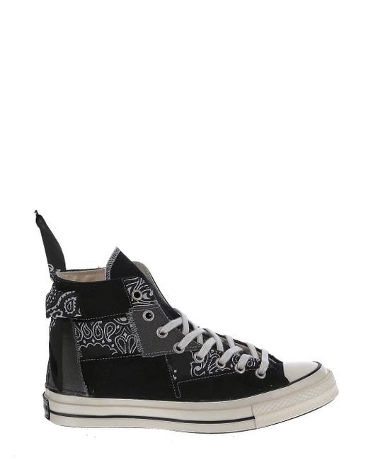 Converse Paisley Patchwork Chuck 70 Sneakers in Black Lyst UK