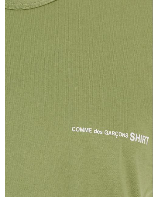 Comme des Garçons Green Logo T-shirt for men