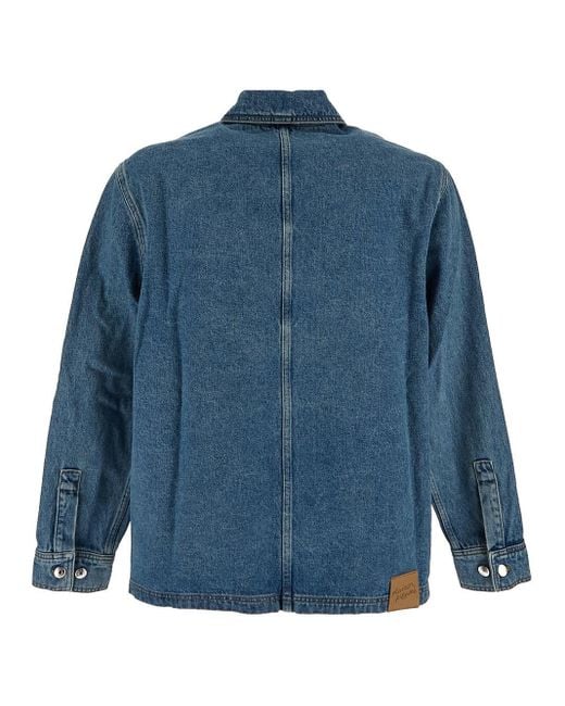 Maison Kitsuné Blue Denim Jacket for men