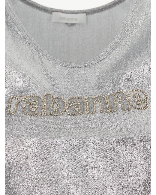 Rabanne White Silver Dress