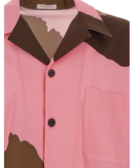 Valentino Pink Cotton Shirt for men