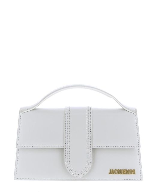 Jacquemus Leather Le Grand Bambino Bag in White | Lyst UK