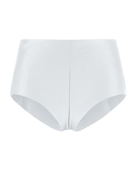 Lardini White Polyester Short