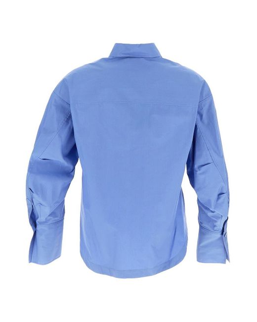The Attico Blue Eliza Shirt