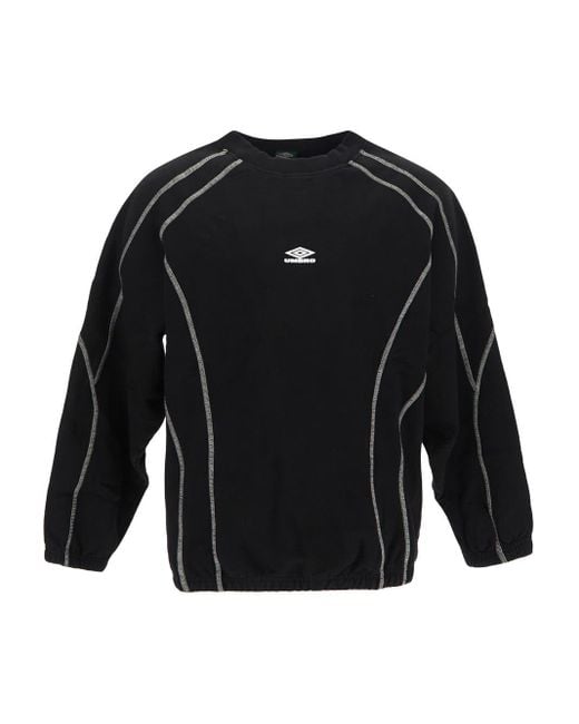 Umbro Black Sport Crewneck Sweatshirt for men