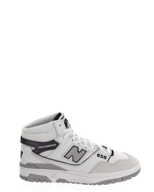 New Balance 650 High-top Sneakers in White | Lyst