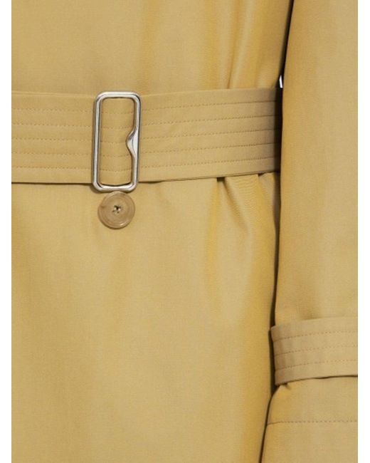 Burberry Natural Cotton Trench Coat for men