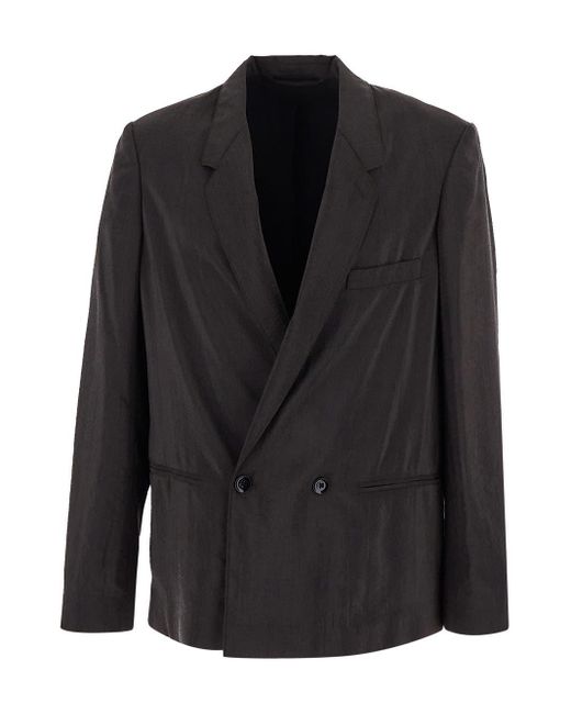 Lemaire Black Silk Jacket