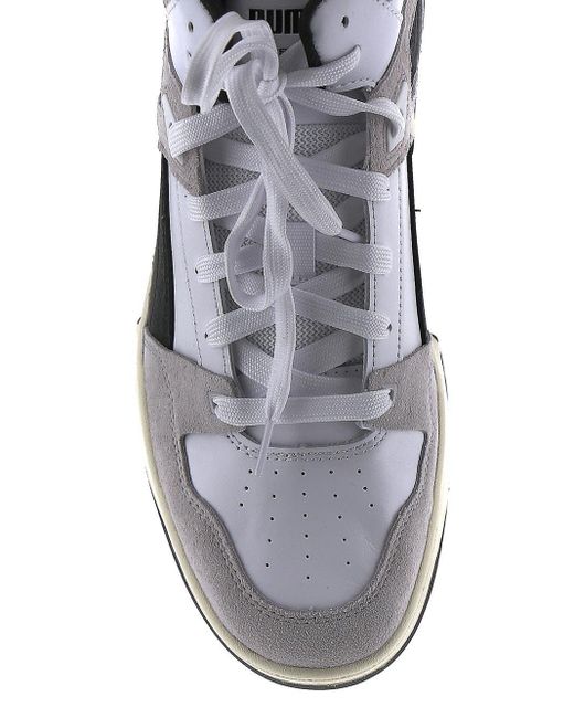 PUMA White Slipstream Hi Heritage Sneakers for men