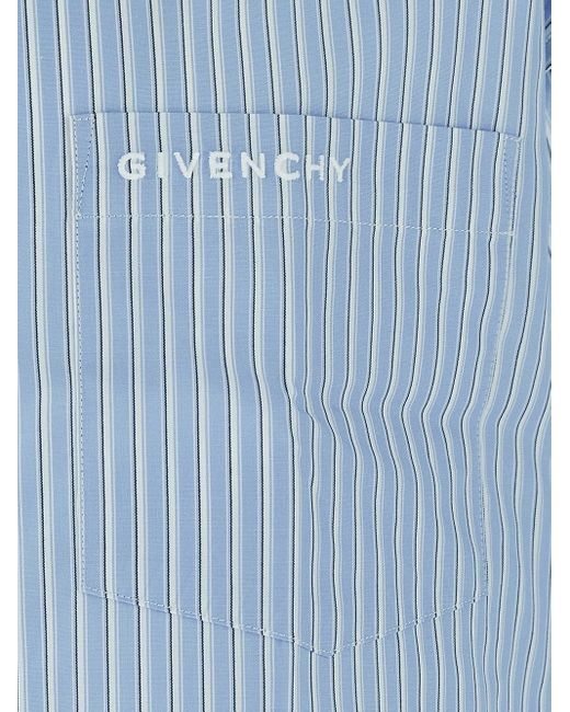 Givenchy Blue Striped Shirt for men