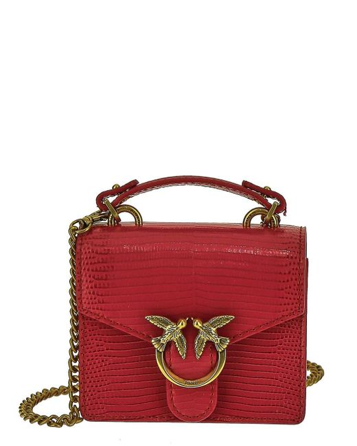 Pinko Love Bag Micro in Red Lyst UK