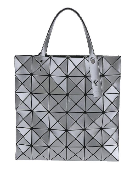 Bao Bao Issey Miyake Synthetic Cuboid Tote Bag in Grey (Gray) | Lyst