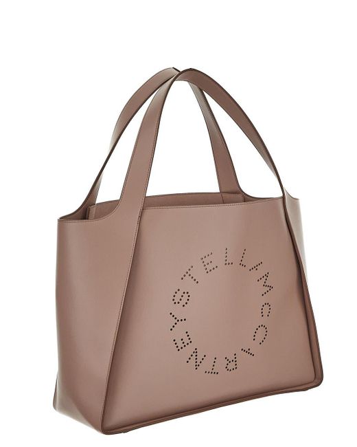 Stella McCartney Brown Logo Tote Bag