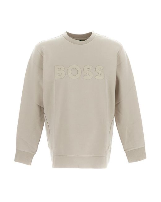 Hugo boss deals logo crew sweatshirt