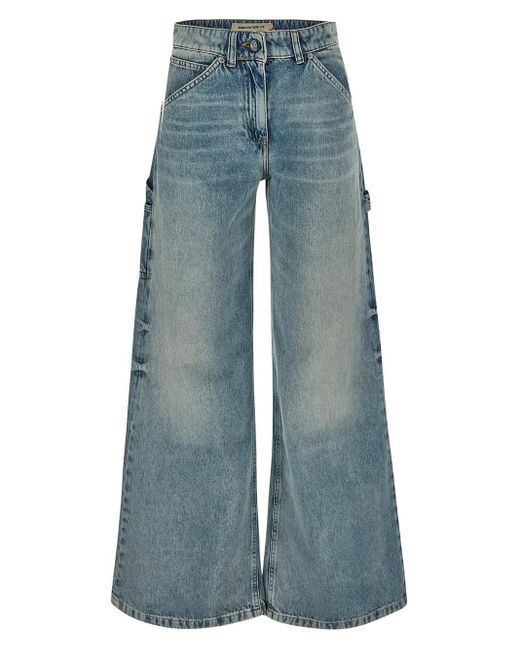 Semicouture Blue Cargo Jeans