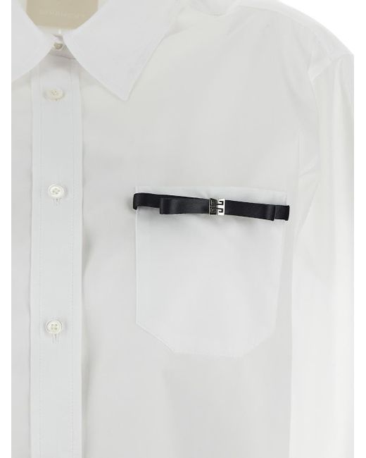 Givenchy White Cropped Shirt