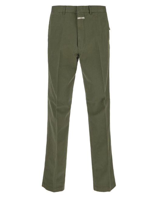 Closed Cotton Nassau Straight Trousers 