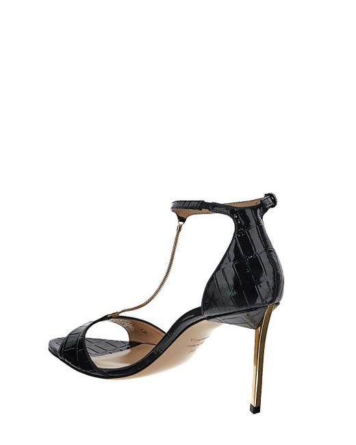 Tom Ford Black Leather Sandals