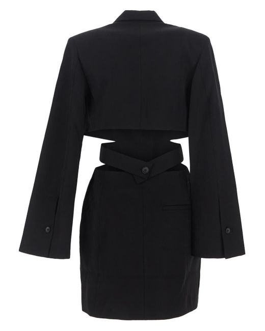 Jacquemus Black La Robe Bari Blazer Mini Dress